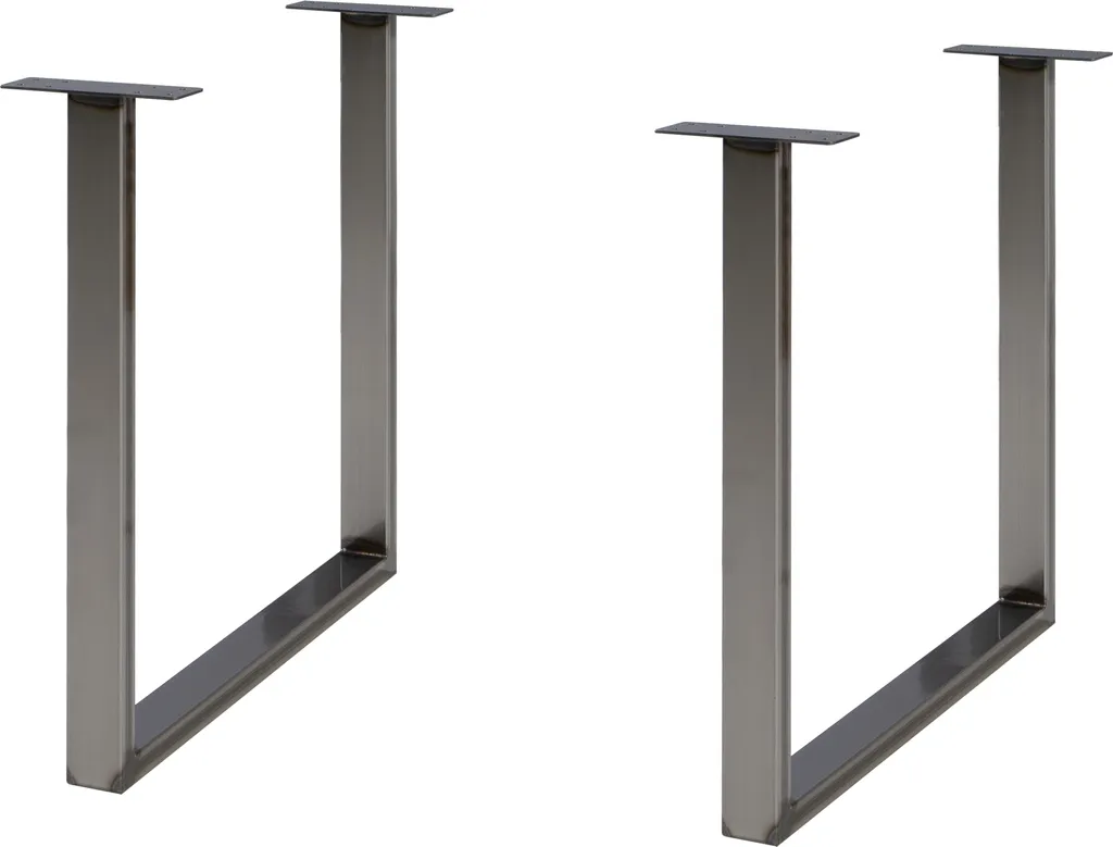 Pieds de Table en Métal Style Industriel 70cm pour Bureau - 2 Pièces