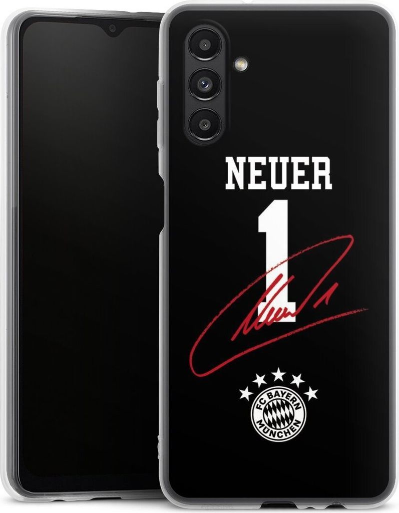 DeinDesign Handyhülle für Samsung Galaxy A04s Silikon Hülle Case Smartphone Schutzhülle FC Bayern München FCB Manuel Neuer
