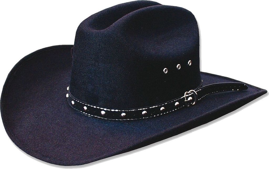 Westernhut Cowboy Biker Wollhut »TUCSON« Schwarz