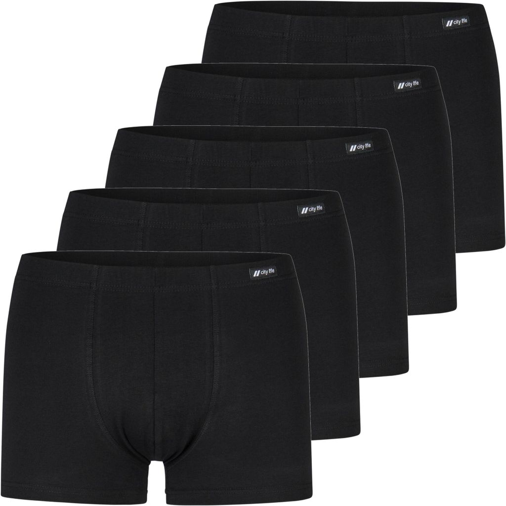 City Life 5er Pack Herren Jersey Pant Boxer Shorts Sparpack Produktbild 