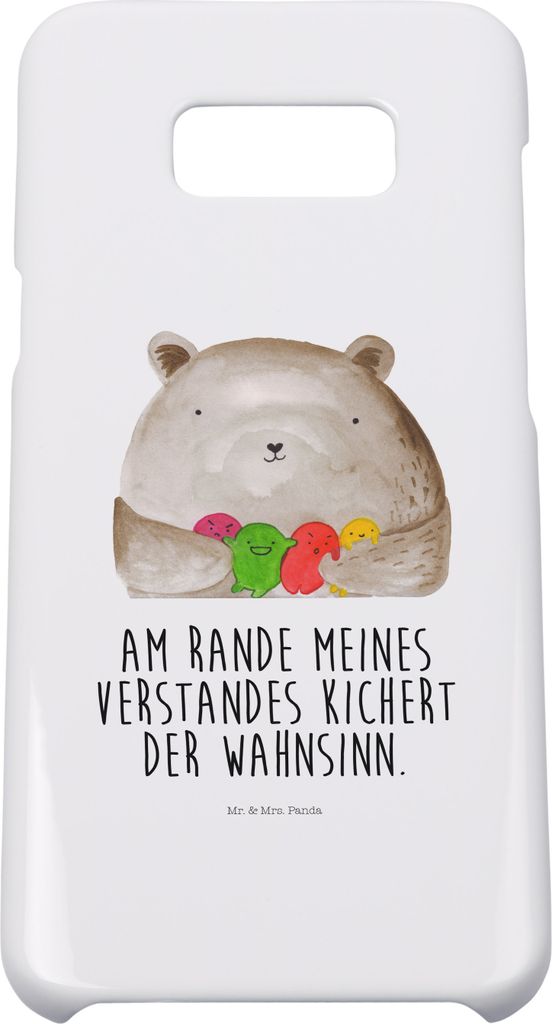 Mr. & Mrs. Panda Samsung Galaxy S8 plus Handyhülle Bär Gefühl - Weiß - Geschenk, Verrückt, Wahnsinn, Handy Case, Cover, Teddy, Durchgedreht, H...