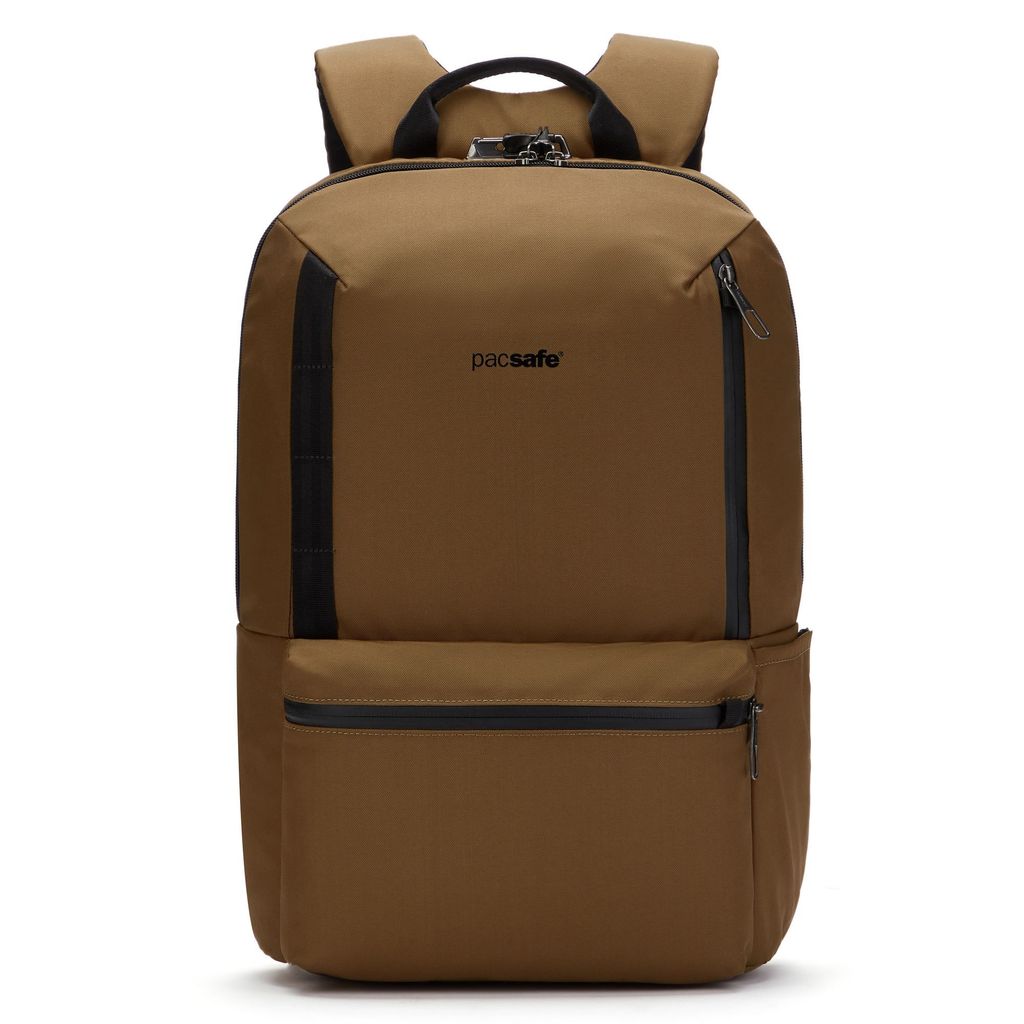 pacsafe Freizeitrucksack Rucksack mit Laptopfach Metrosafe X 20 L Backpack Tan braun