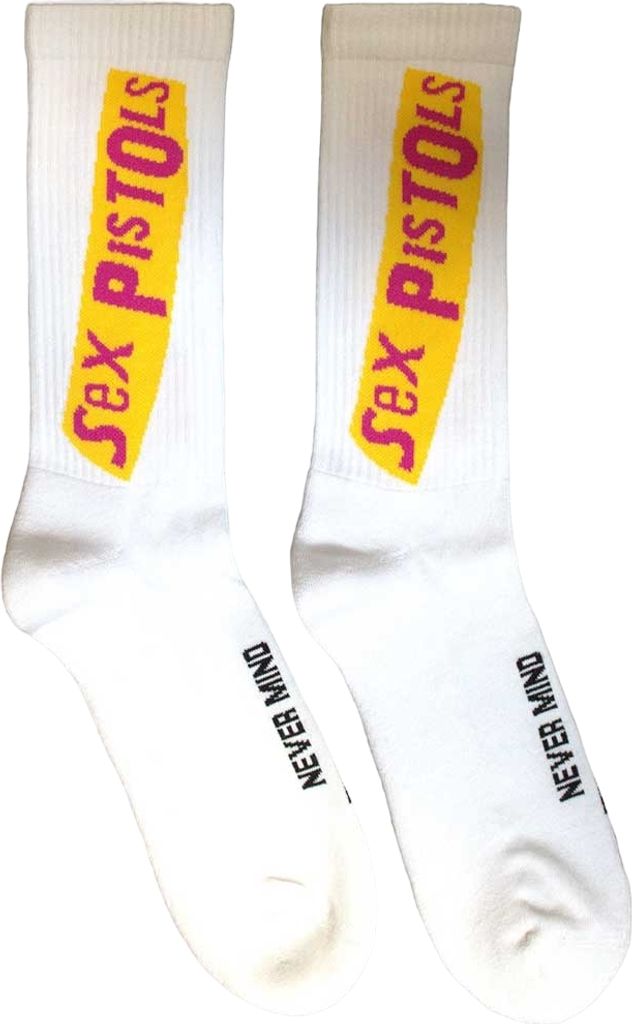 Sex Pistols - "Never Mind The Bollocks" Socken für Herren/Damen Unisex RO12261 (40,5 EU - 45,5 EU) (Weiß)
