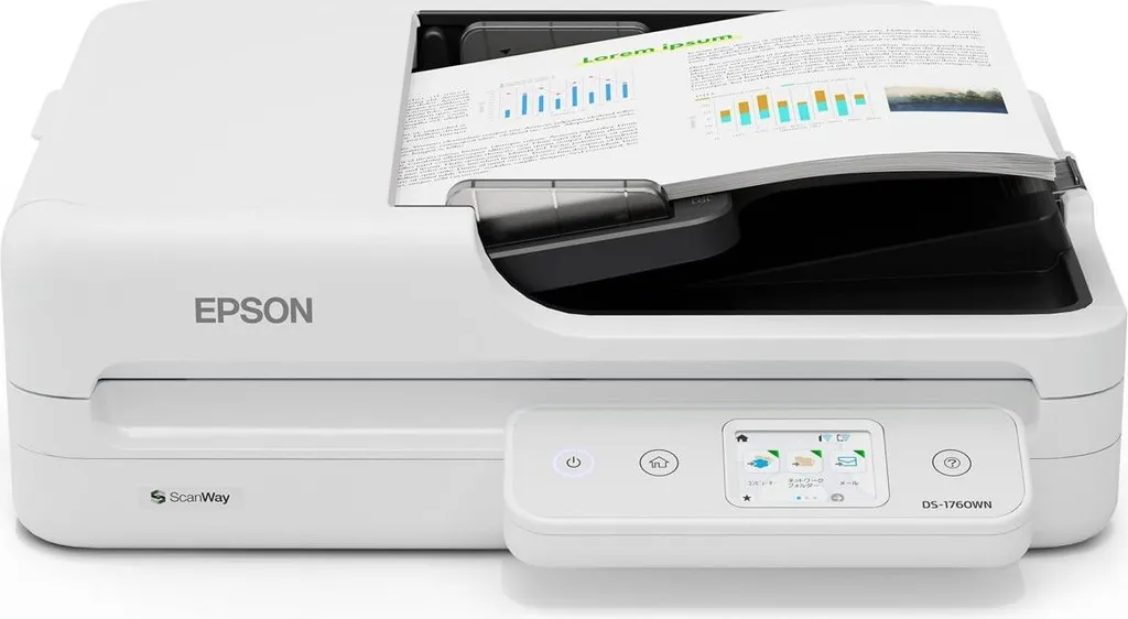 Scanner de documents Wi-Fi Epson WorkForce DS-1760WN compact et rapide - 2