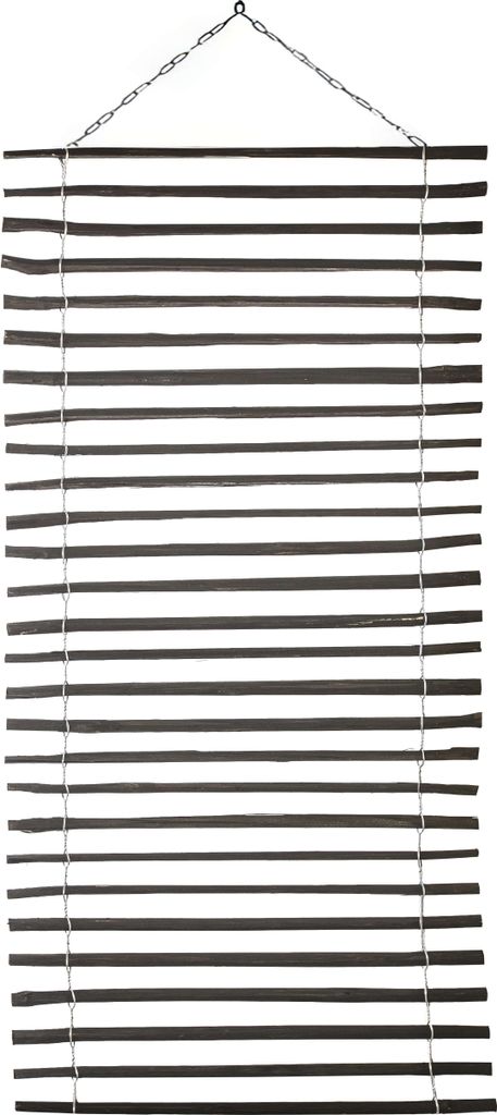 BOGATECO Rankgitter aus Haselnuss für Kletterpflanzen | 100 x 200 cm | Holz Rankhilfe Perfekt für den Garten | Schwarz