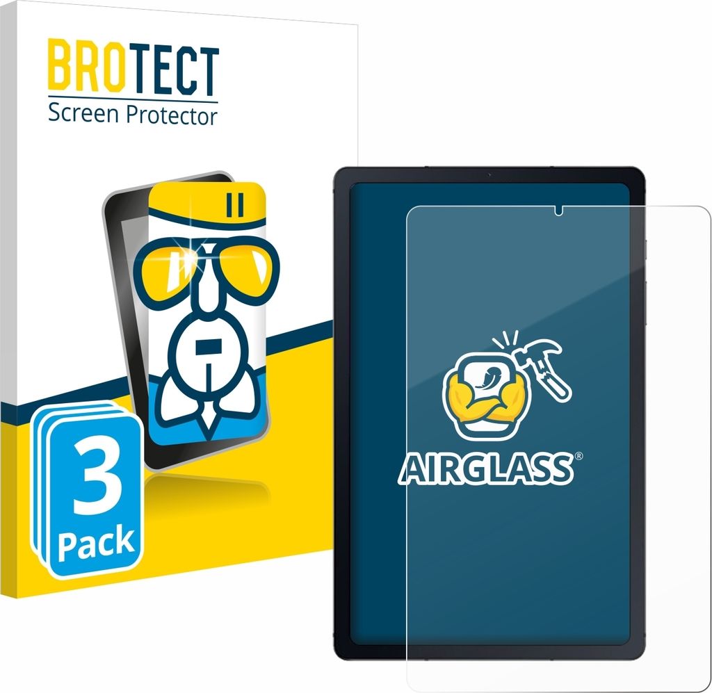 3x BROTECT Schutzglas für Samsung Galaxy Tab S6 Lite WiFi 2024 Schutzfolie Panzer Folie Glas Display Schutz klar