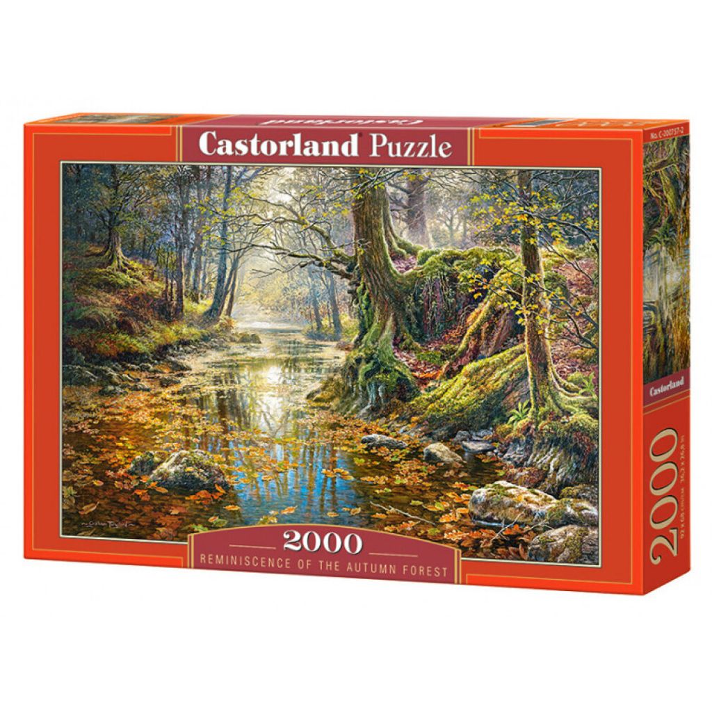 Puzzle 2000 Ricordo di un bosco autunnale Castor Immagine del prodotto 