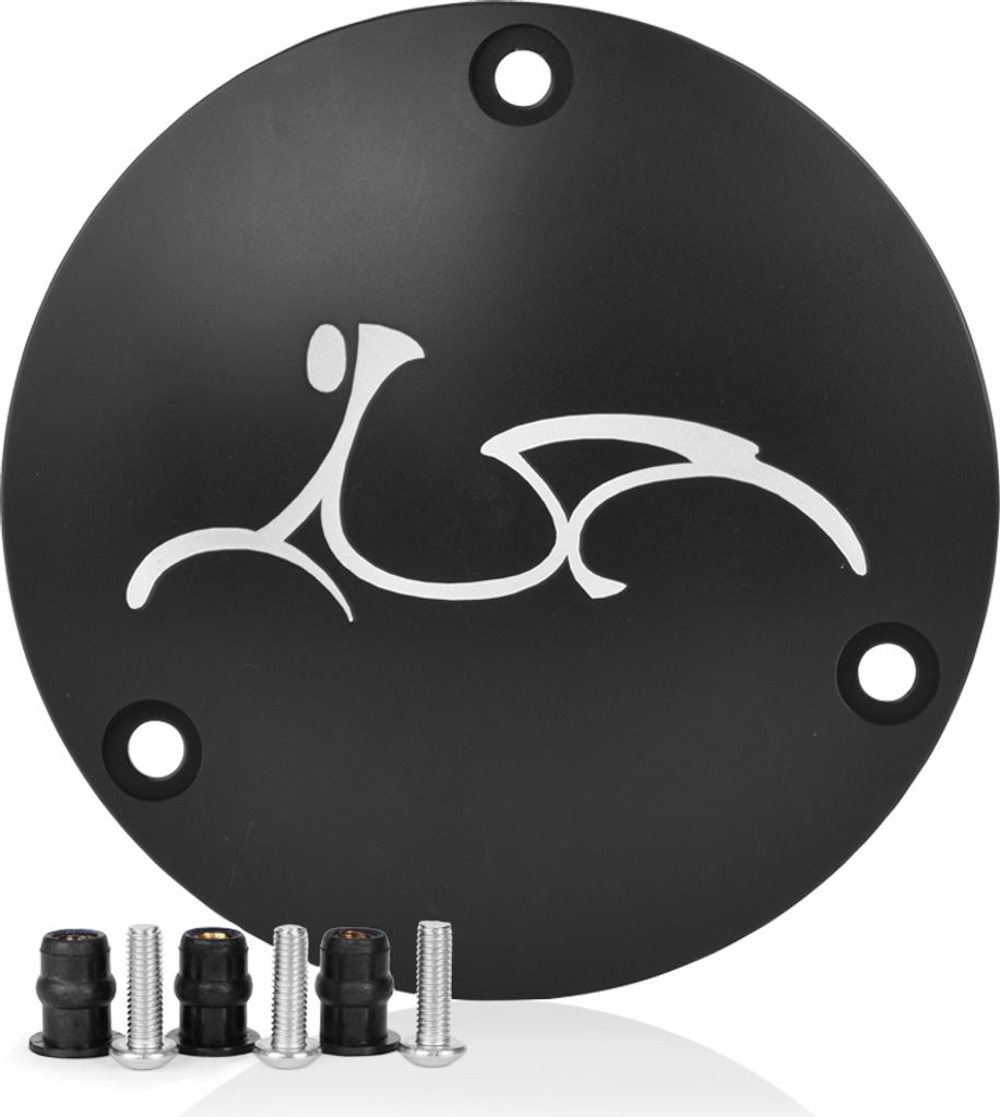 Variomatik Abdeckung, Aluminium, schwarz eloxiert, für Vespa 300
