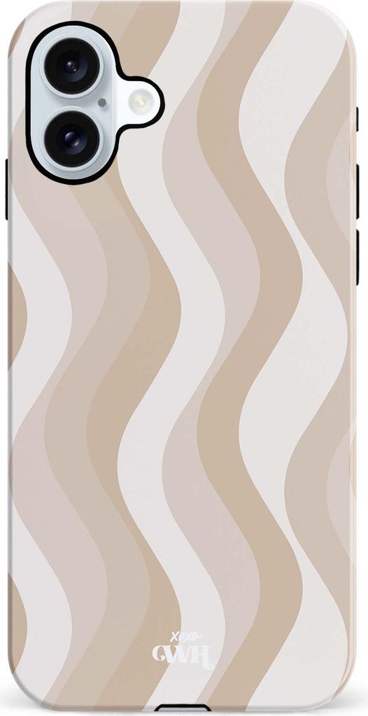 Wildhearts Minimal Nude Double Layer - Hülle kompatibel mit iPhone 16 - Beige