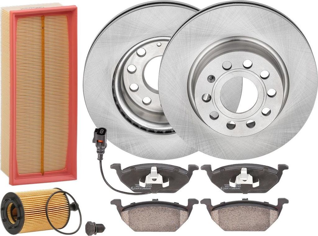 RIDEX Inspektionspaket Filterset für VW Golf VII Schrägheck (5G1, BQ1, BE1, BE2) GOLF VI (5K1) Golf V Schrägheck (1K1) TOURAN (1T1, 1T2) GOLF PLUS