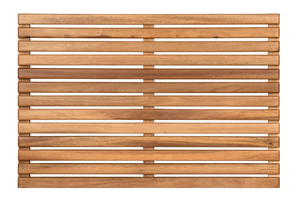 Tapis de douche WENKO Acacia M en bois massif pour intérieur et extérieur