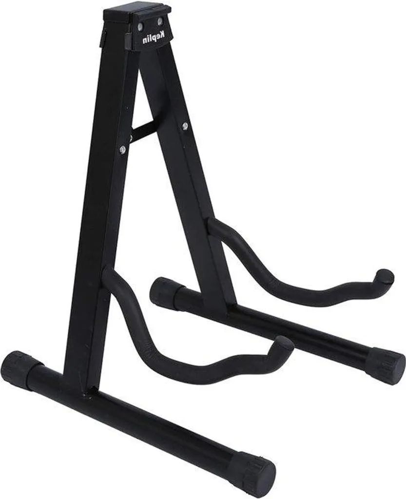 Support guitare noir pliable ultra robuste pour acoustique et basse L