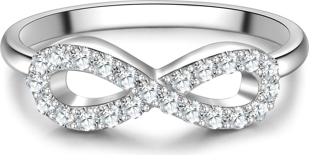 Trilani Ring Infinity Sterling Silber Zirkonia 50030186 54