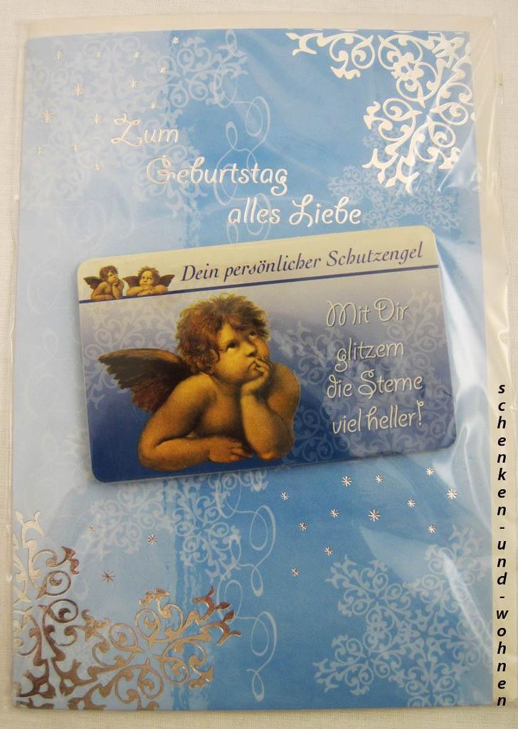 Geburtstagskarte Glückwunschkarte mit Schutzengelmotiv 51-4405