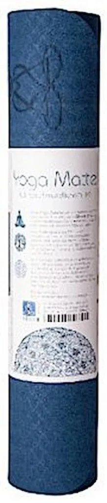 Berk Tapis de Yoga Bleu 182x61cm 6mm - TPE Écologique Double Couche