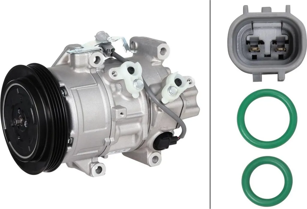 Compresseur clim 12V pour TOYOTA avec poulie 120mm HELLA IAM-Expertise