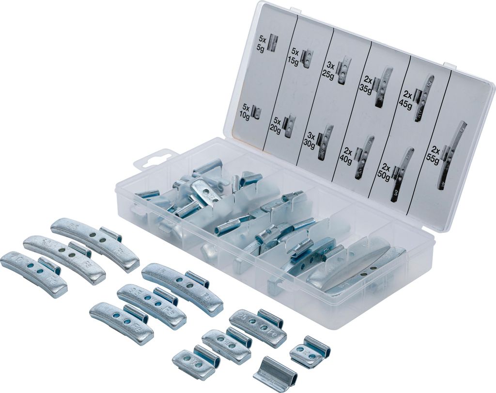 BGS Assortiment de masses d'équilibrage 36 pièces - 9449 Image du produit 