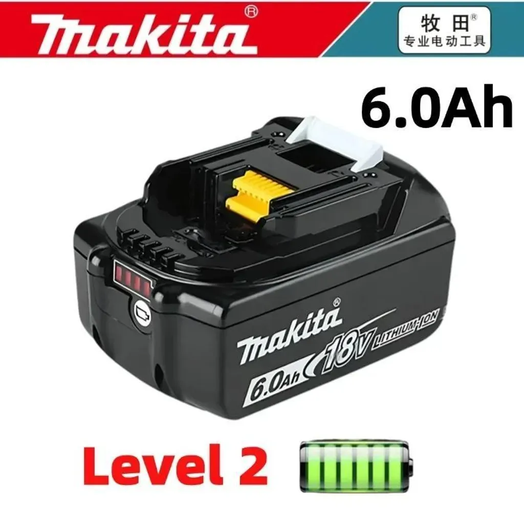 Batterie 18V 6Ah avec indicateur LED et protections multiples - Bleu
