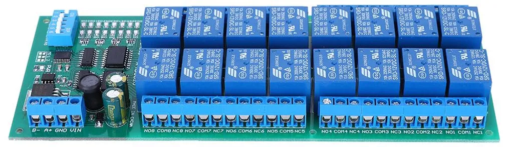 Module Relais 6 Canaux 12V RS485 RTU avec Fonction de Commande à Distance