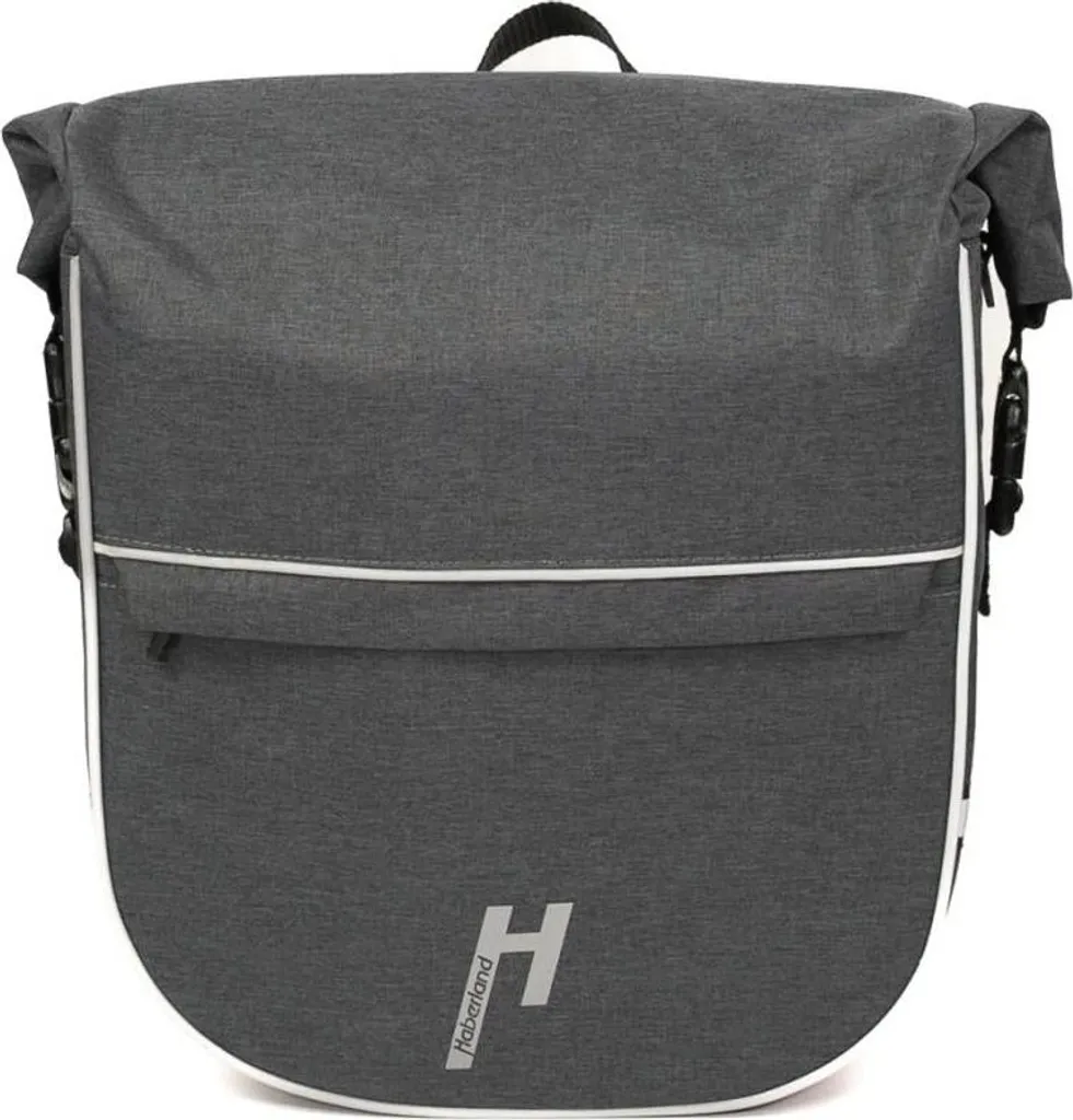 Sacoche avant Haberland eMotion anthracite réfléchissante pour vélo VAE