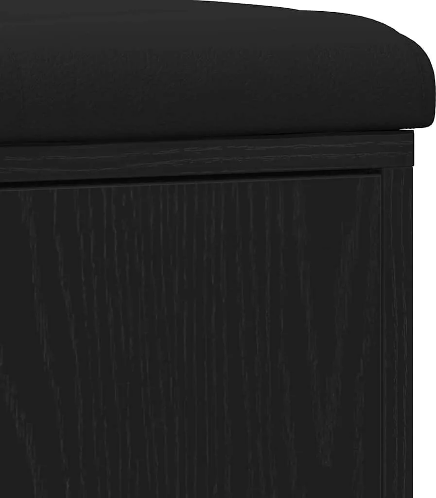 Banc d'entrée avec rangement noir - Solution idéale gain de place - 9