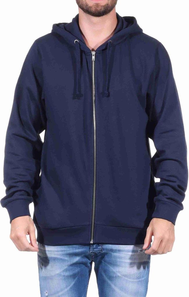 Herren Jacke mit Kapuze für Hausanzug, Sportanzug Oberteil;navy,XXL