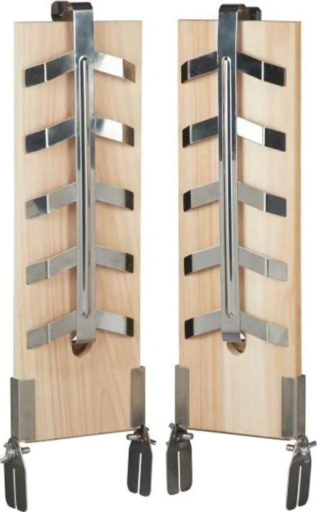 Planche de Grillades de Saumon en Bois de Cèdre avec Supports Inox x2