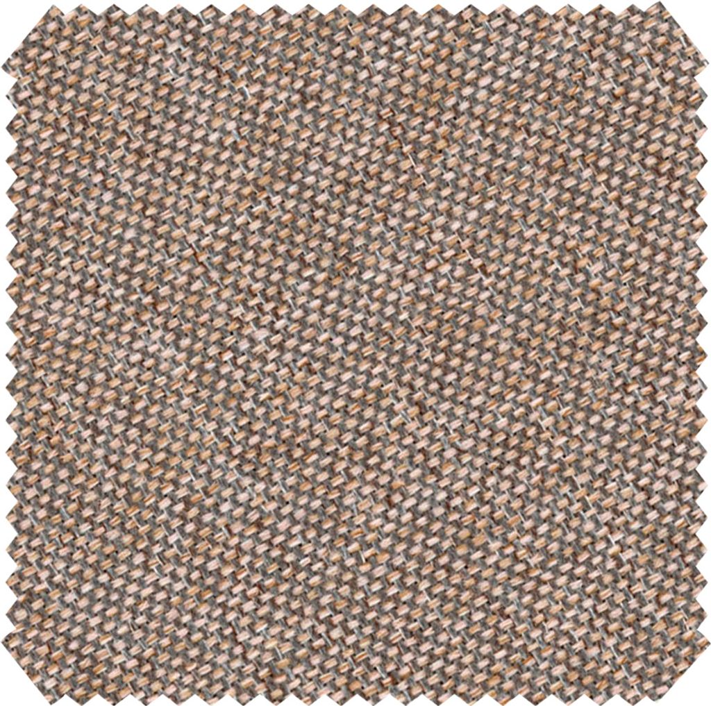 novely LARISO - Gewebter Polsterstoff - Melierter Möbelstoff - Flachgewebe - Meterware 1lfm - Farbe: 89 Hellbraun