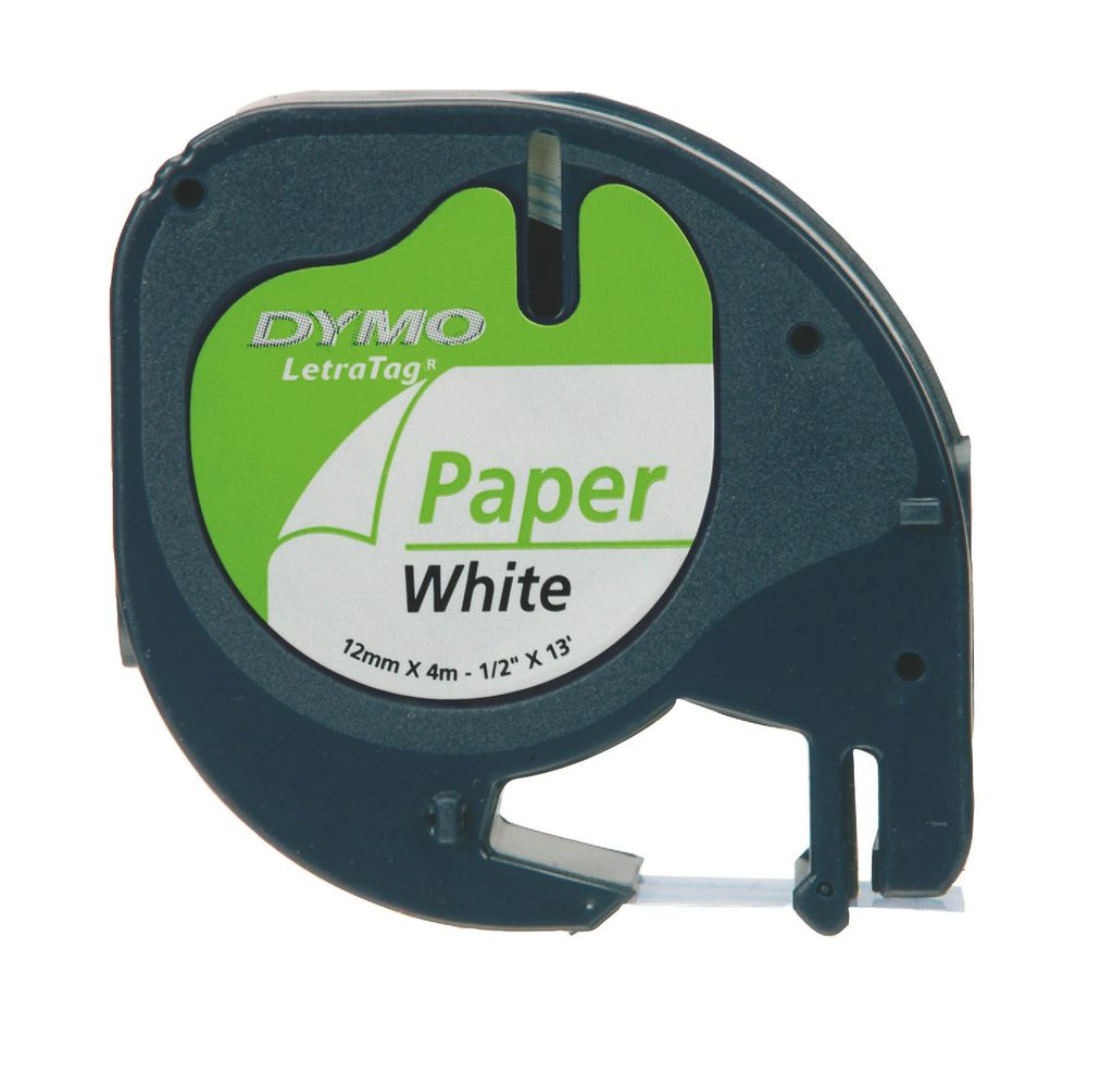 DYMO 12mm LetraTAG Paper tape, Papier, Belgien, 4 m, 1 Produktbild 