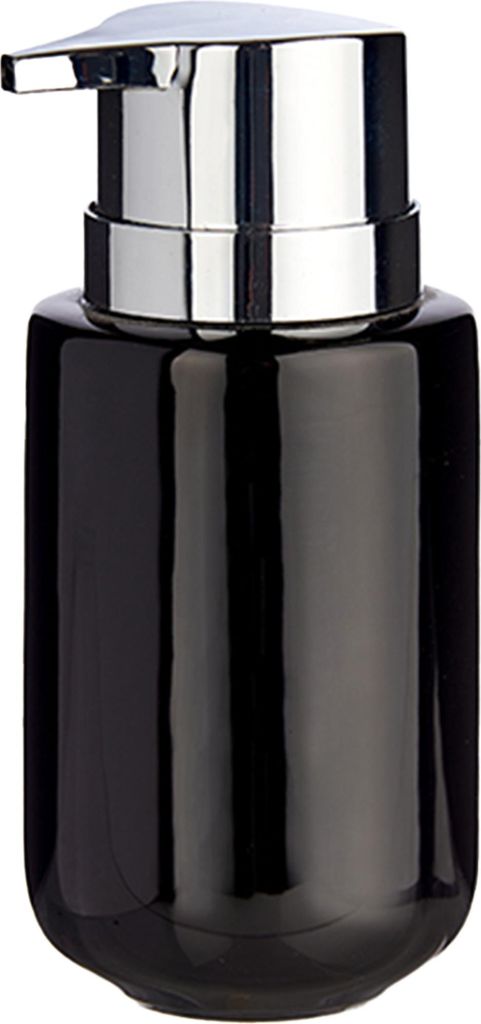 Berilo Seifenspender - Keramik - schwarz silber - 350 ml - Kuche