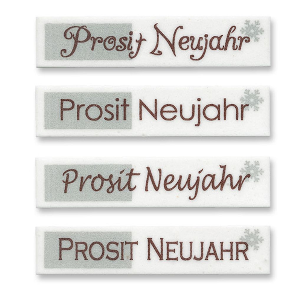 Schriftstreifen, Neujahr, sortiert