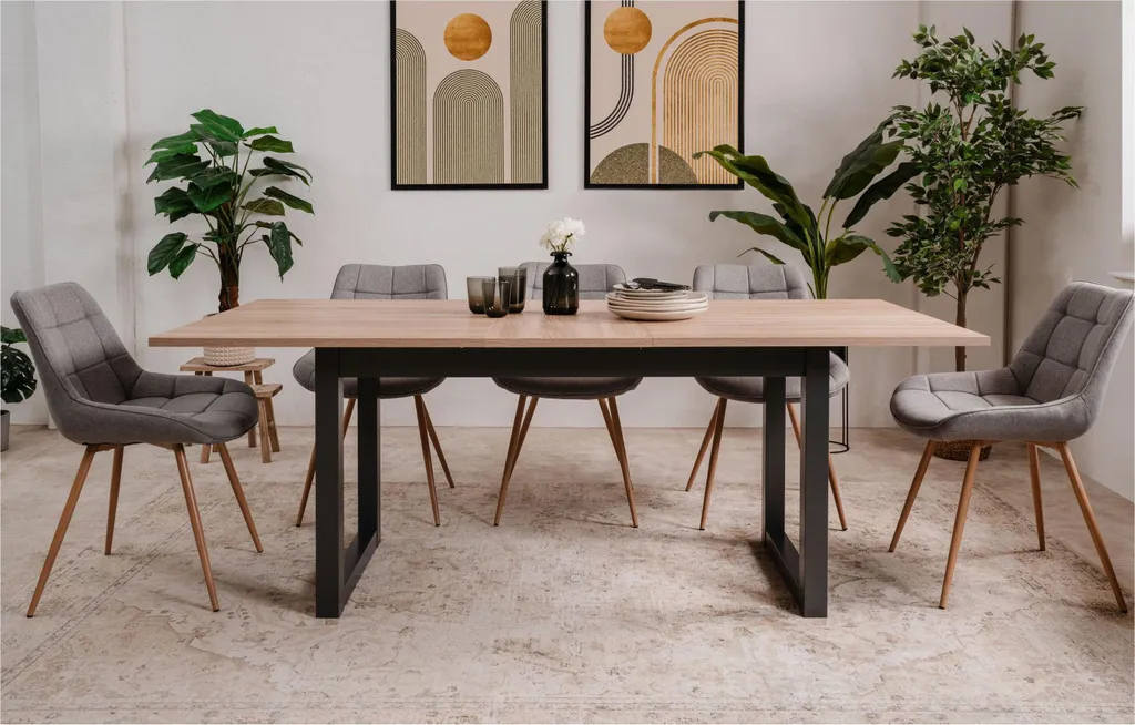 Table de séjour extensible DENVER pour repas de famille et réception - 18