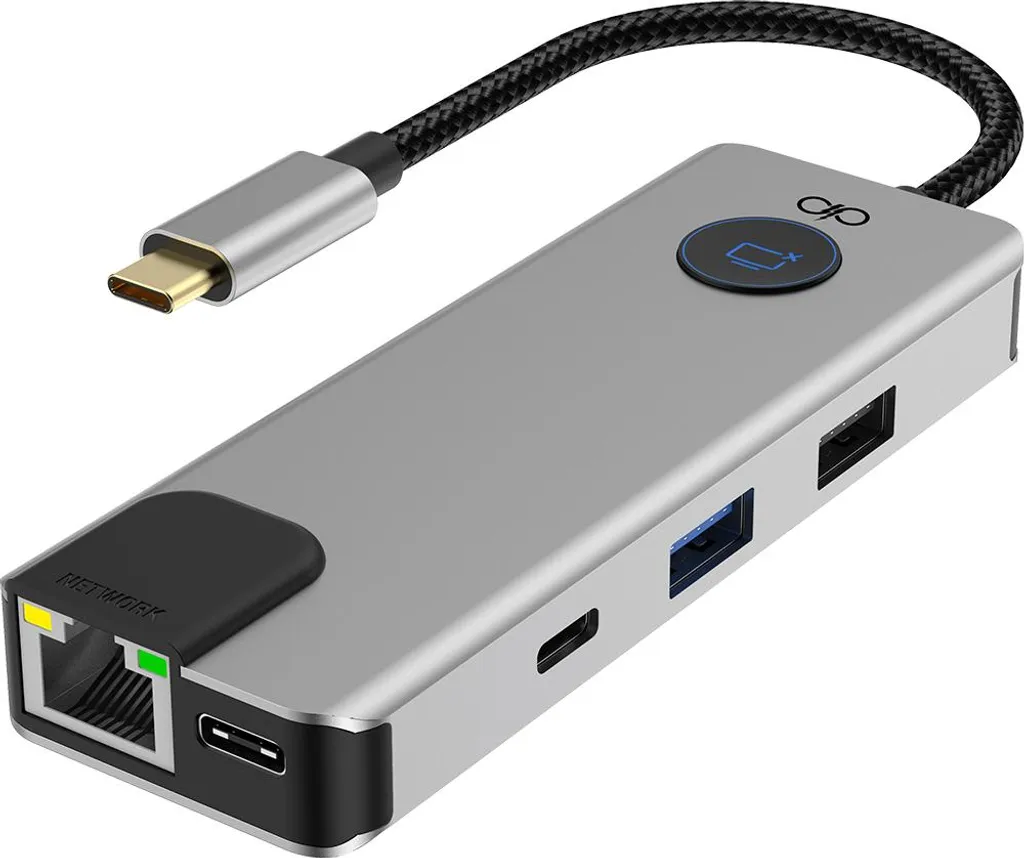 Hub Force Power USB-C 7-in-1 | 100W Power Delivery | LAN Gigabit 4K