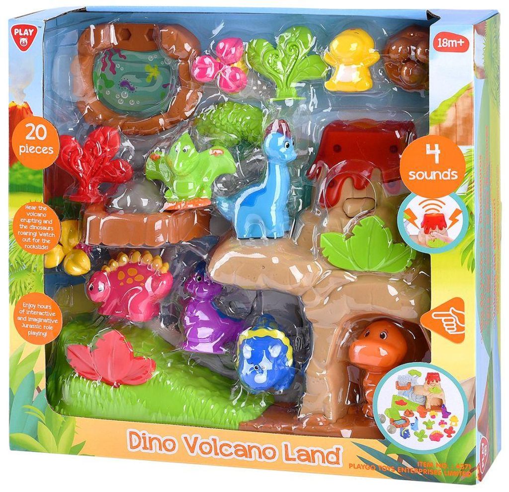 Play dinosaur volcano playset - Giocattolo dinosauro da 20 Immagine del prodotto 