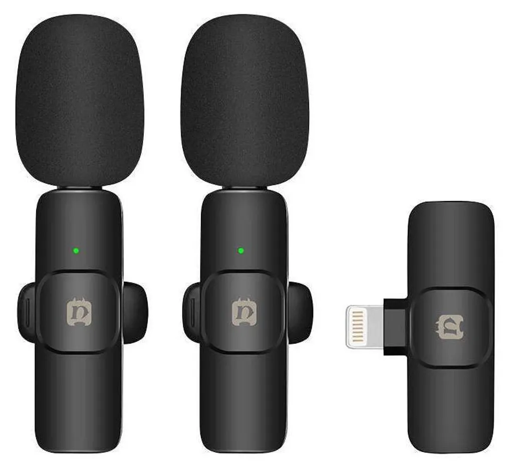 Puluz PU3150B Microfono Senza Fili Lavalier Lightning per iOS Apple