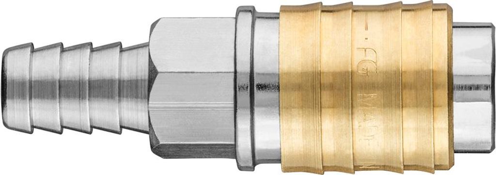 Schnellkupplung für Kompressor mit 12 mm Schlauchabgang