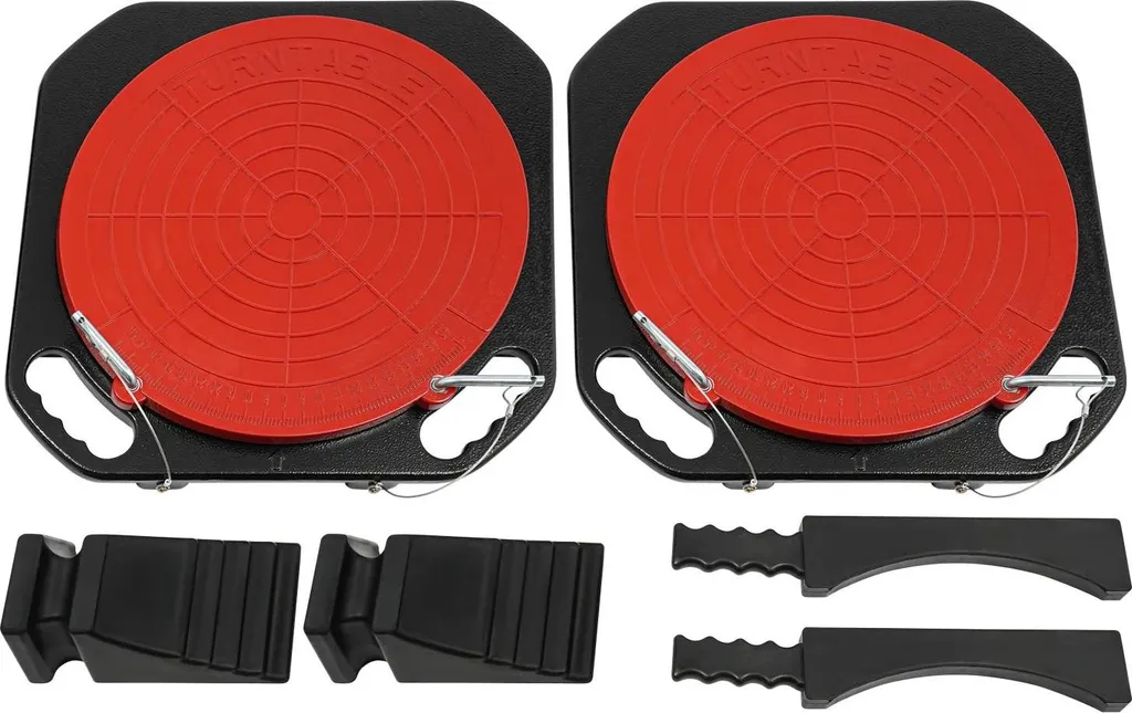 Plateaux tournants de géométrie 40x40x5cm - Plaques de pivotement alu 3T
