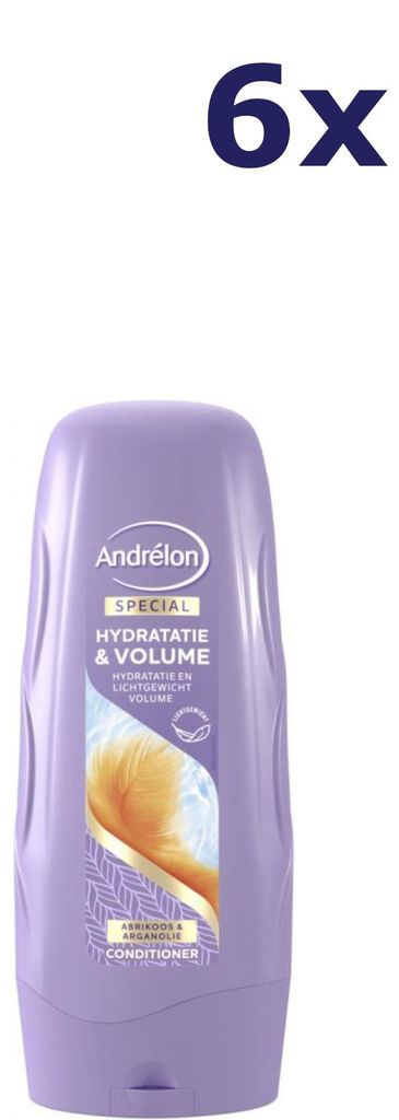 6x Andrelon Conditioner – Feuchtigkeit & Volumen 300 ml