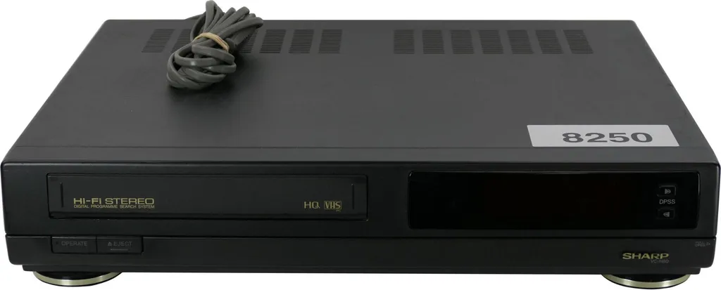 Sharp VC-H80S-BR Magnétoscope VHS 4 Têtes - Vidéo Cassette de Qualité