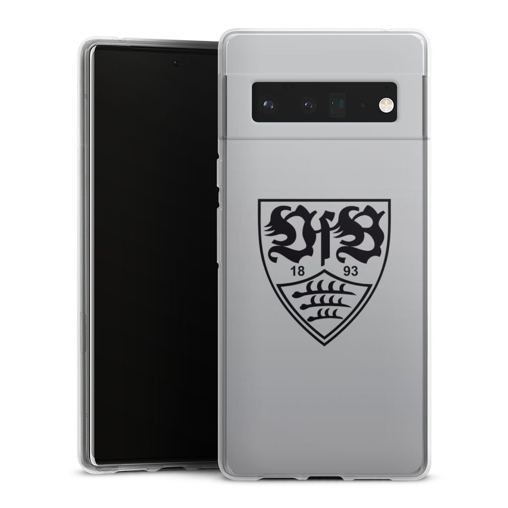 DeinDesign Handyhülle für Google Pixel 6 Pro Silikon Hülle Case Smartphone Schutzhülle Logo Offizielles Lizenzprodukt VfB Stuttgart