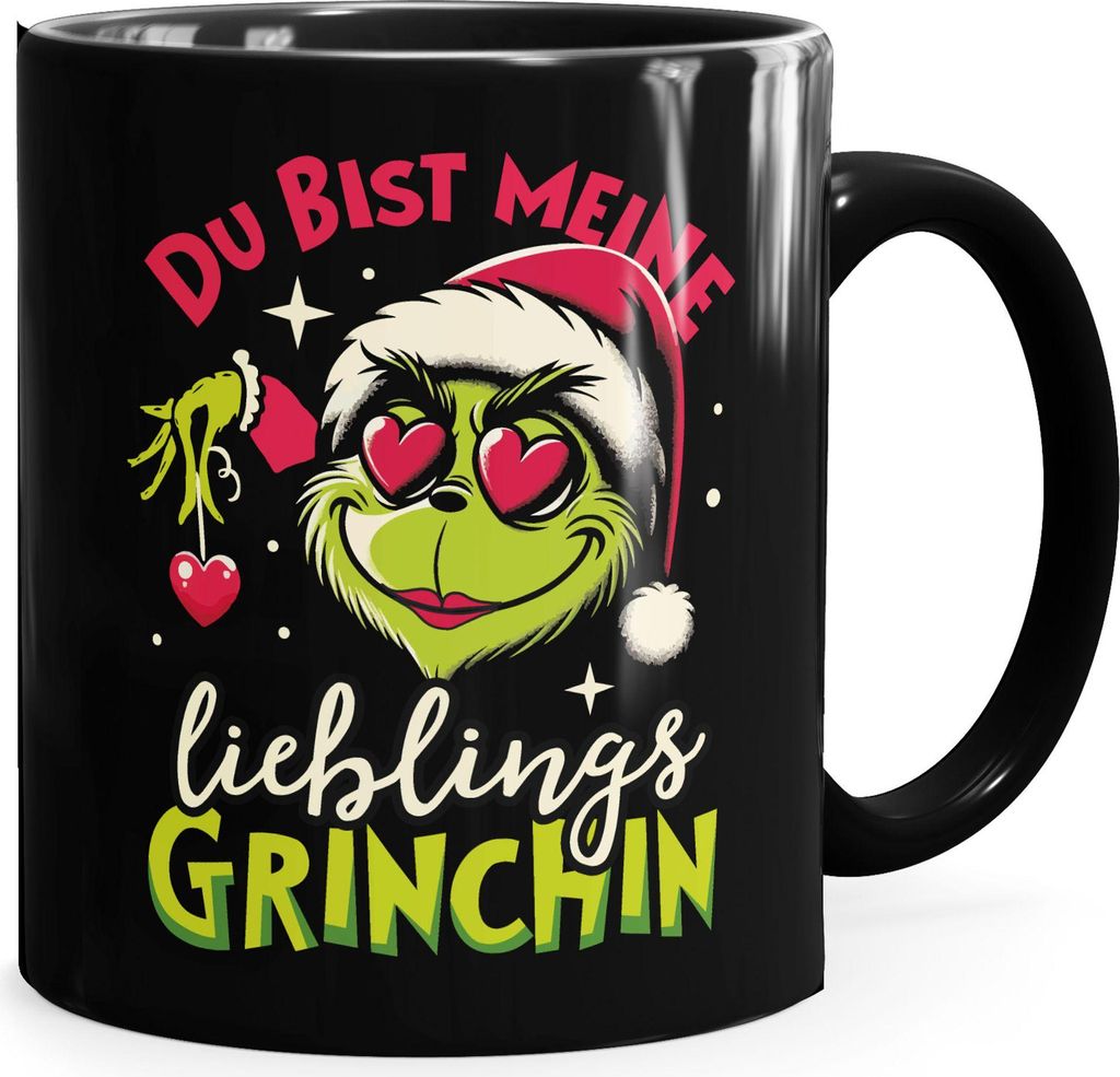 Tasse Weihnachten Du bist mein Lieblingsgrinch Spruch Lustig Geschenkidee Lieblingsmensch MoonWorks
