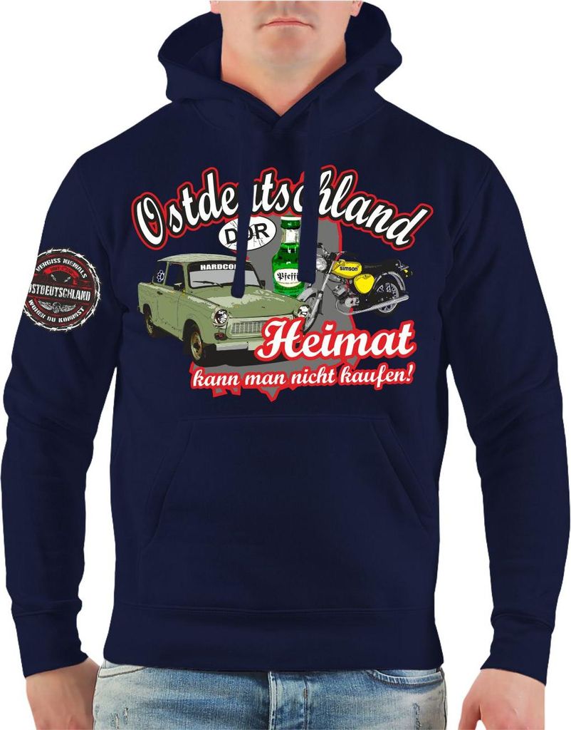 Herren Kapuzenpullover Ostdeutschland Heimat kann man nicht kaufen