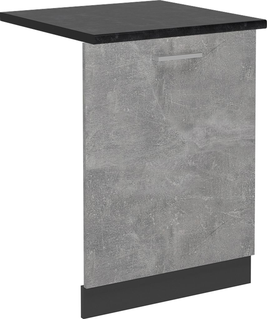 Geschirrspülblende Vicco R-Line Beton 60 cm , AP Marmor, Model 55022