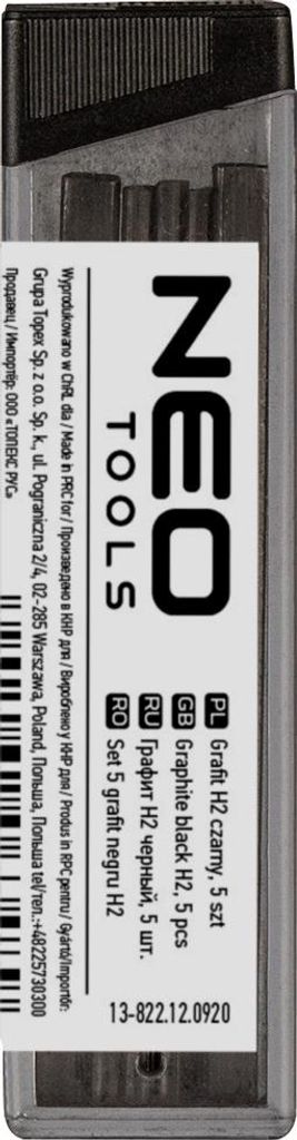 H2 Graphitfeder schwarz für Zimmermannsbleistift 13-810 13-815 5Stk.
