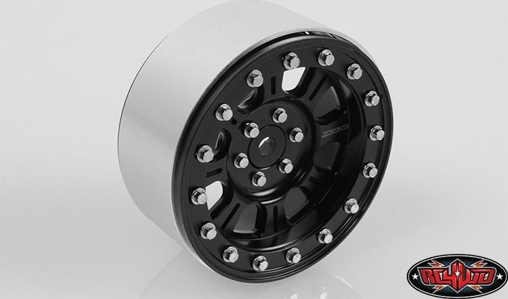 RC4WD Raceline Monster 2.2 Beadlock Wheels (Black/Silver) Produktbild 