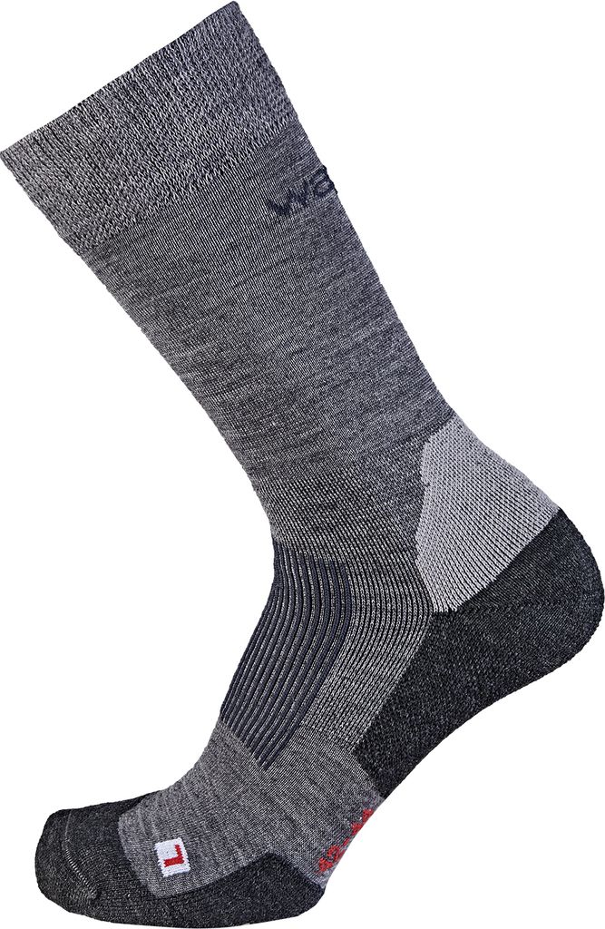 Waipiti Wandersocke TREK S02 Merino All Season in grau