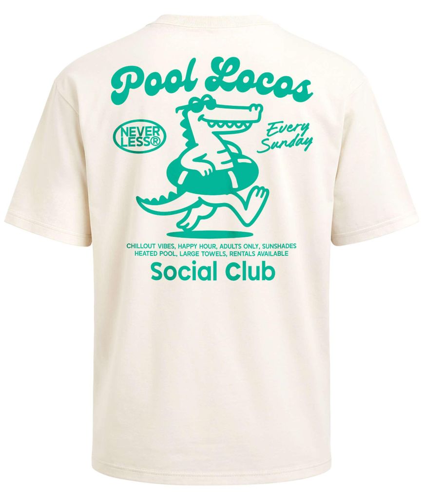 Herren T-Shirt - Pool Locos - Oversized Relaxed Fit Sommer Fashion Streetstyle Neverless