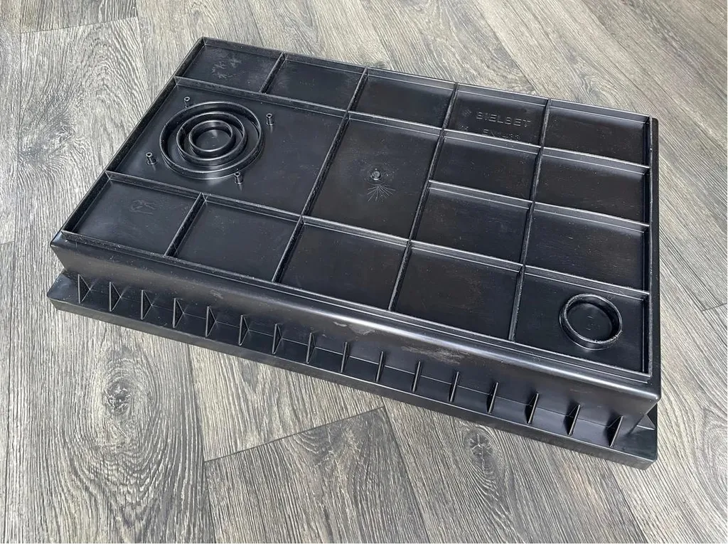 Tapis de propreté inox 60x40 cm robuste et résistant aux intempéries