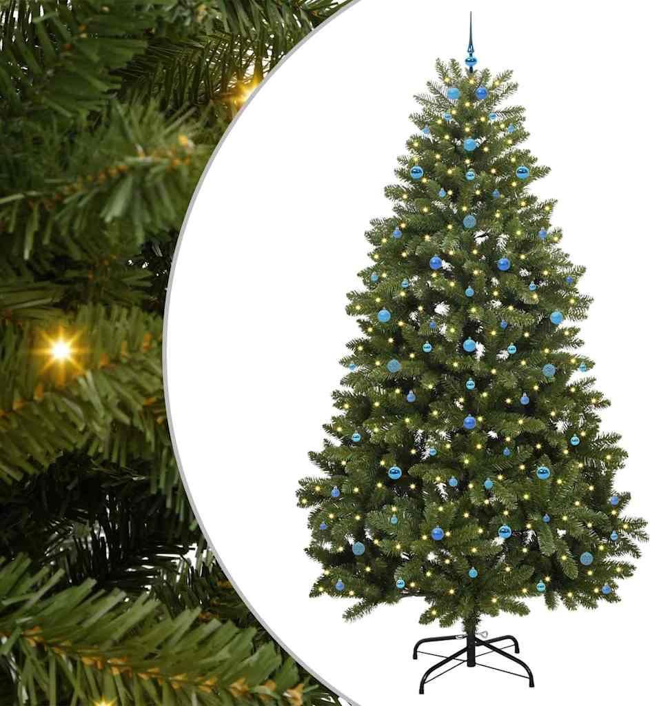 vidaXL Künstlicher Weihnachtsbaum Grün 300 cm PVC und Metall