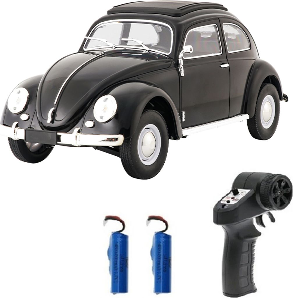1:16 2,4 GHz Ferngesteuertes Auto 4-Kanal Original-Autospielzeug Hinterradantrieb LED-Fernlicht 1950 Modelle Spielzeug, 2 Batterien
